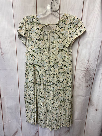 American Eagle Women's Size S White Floral Dress
