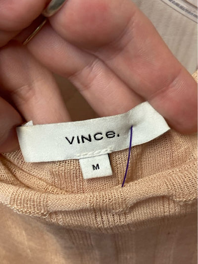 vince. Women's Size M Peach Long Sleeve Top