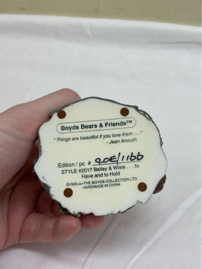 Boyd's Bears and Friends Bailey & Wixie To Have And To Hold 1993 Figurine