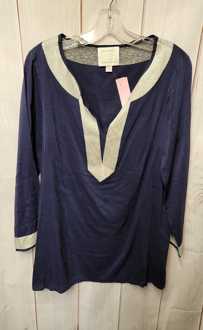 Sail to Sable Women's Size M Navy Long Sleeve Top