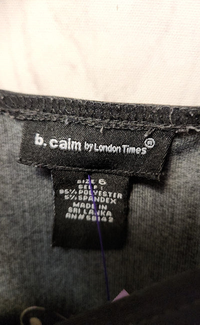 b. calm by London Times Women's Size 6 Black Dress