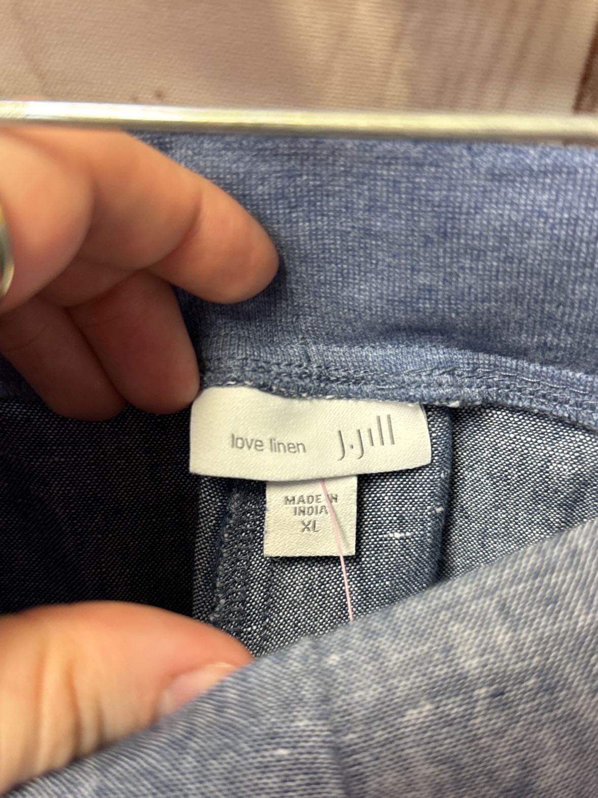J Jill Women's Size XL Blue Linen Pants