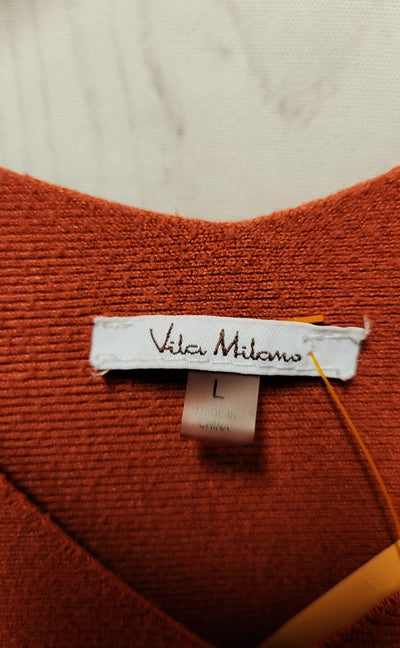 Vila Milano Women's Size L Red Sweater