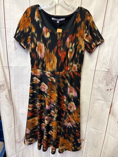 Luxe by Carmen Marc Valvo Women's Size 6 Black & Brown Dress