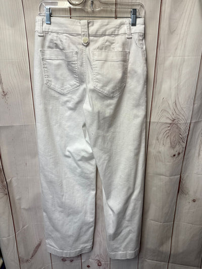 Talbots Women's Size 26 (1-2) White Jeans Wide Leg Jean