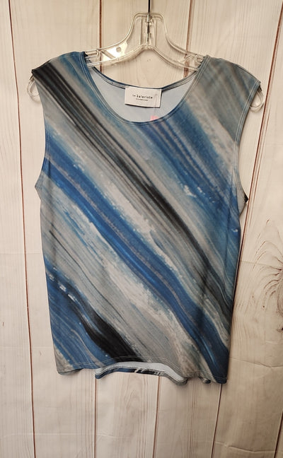 Le Galeriste Women's Size M Blue Sleeveless Top