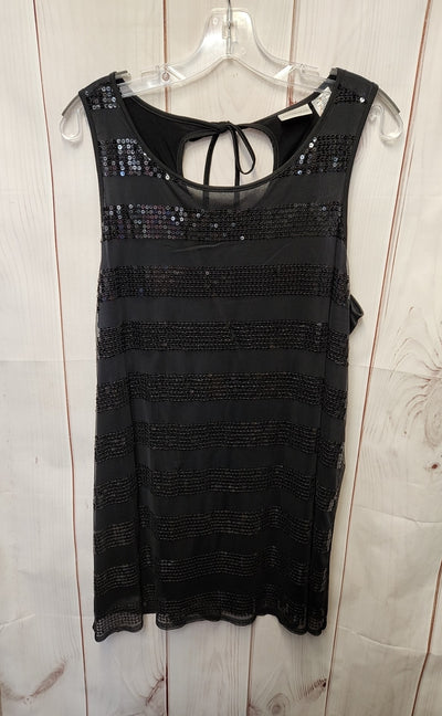 Newport News Women's Size L Black Dress