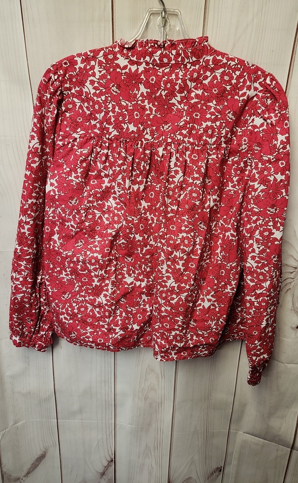 J Crew Women's Size XS Pink Floral Long Sleeve Top