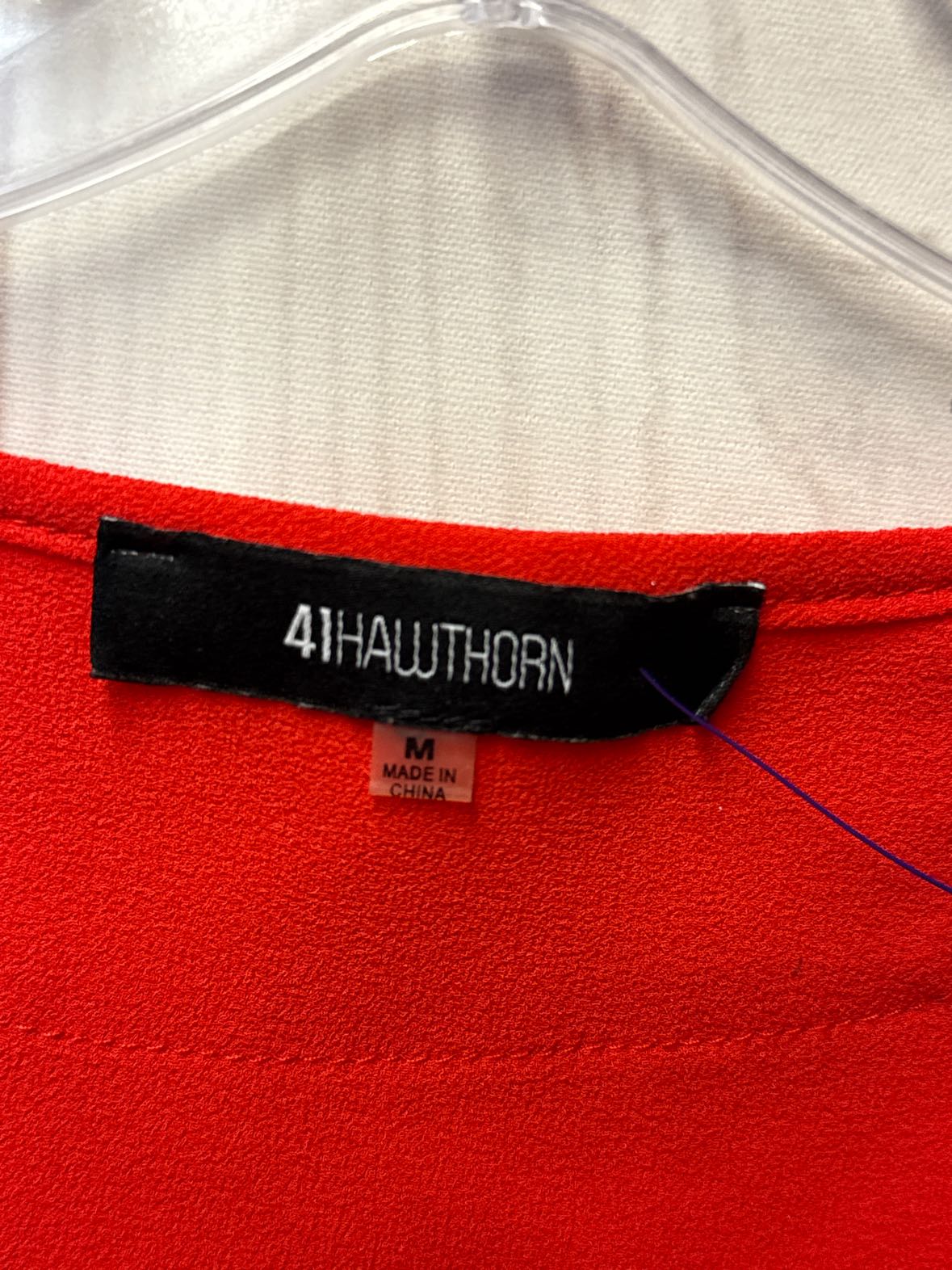 41 Hawthorn Women's Size M Red 3/4 Sleeve Top
