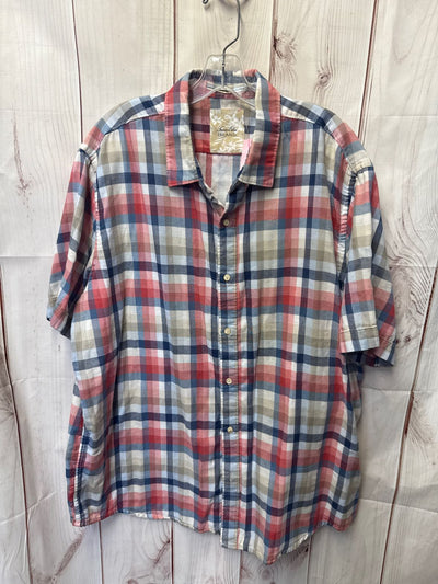 Tasso Elba Men's Size XXL Red & Blue Shirt