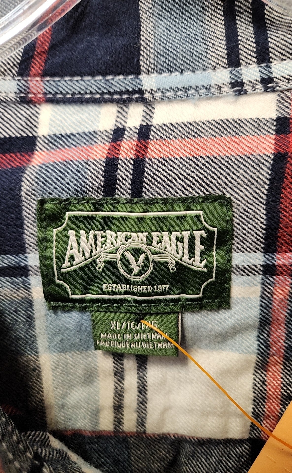 American Eagle Men's Size XL Blue Shirt