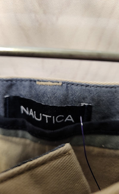 Nautica Men's Size 42x30 Beige Pants The Deck Pant Classic Fit Stretch