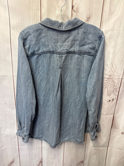 Industry Women's Size L Blue Long Sleeve Top