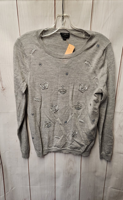 Talbots Women's Size M Petite Gray Sweater