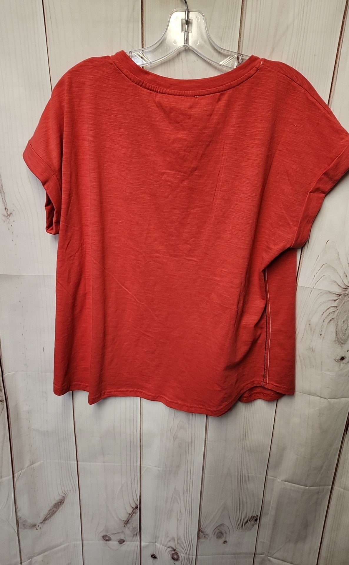 NWT Jane & Delancey Women's Size L Red Short Sleeve Top