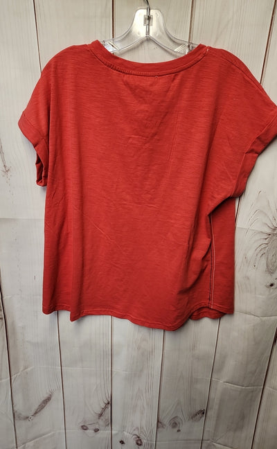 NWT Jane & Delancey Women's Size L Red Short Sleeve Top