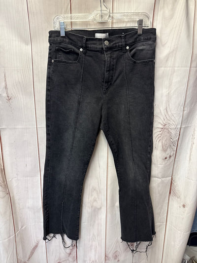 Loft Women's Size 30 (9-10) Black Jeans The Kick Crop