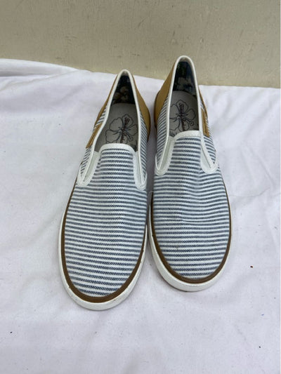 Tommy Bahama Women's Size 9-1/2 White Stripe Flats