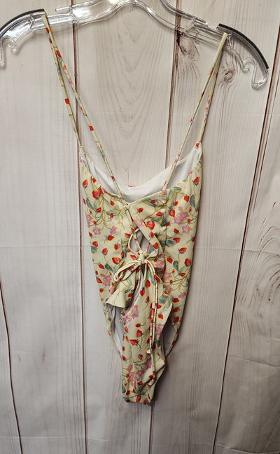Victoria's Secret Women's Size S Yellow Floral Swimsuit