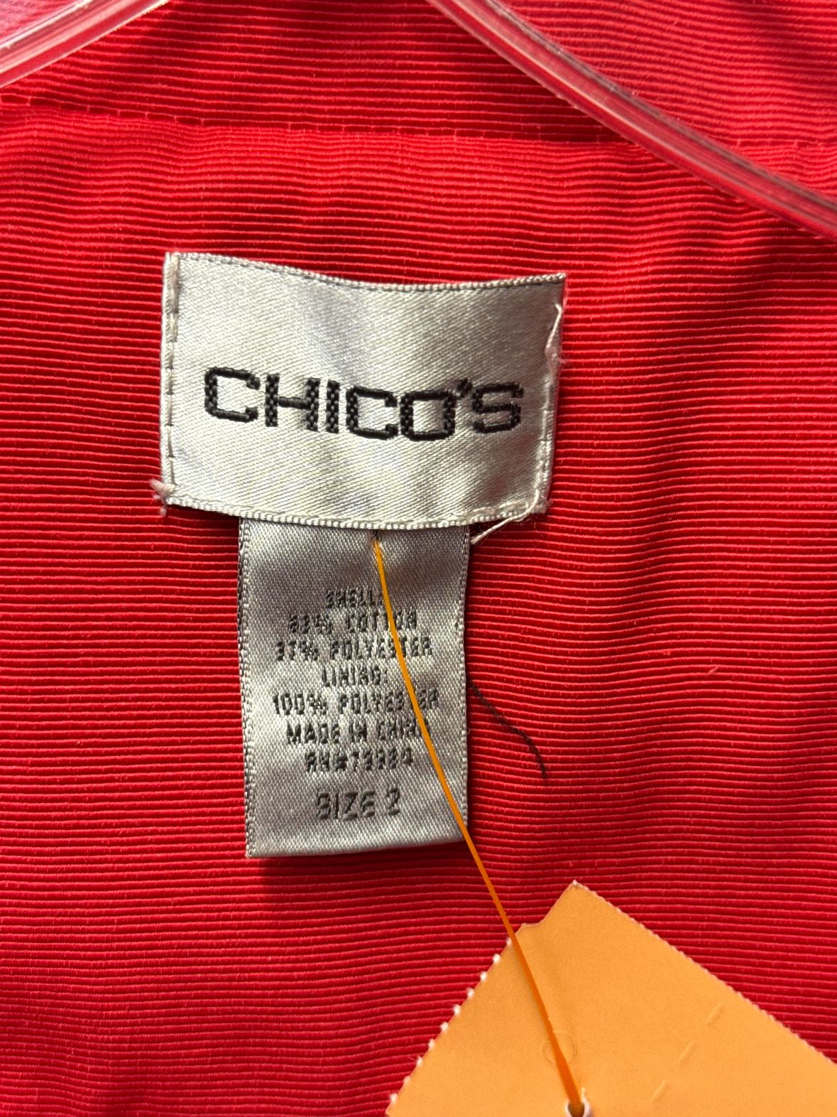 Chico's Women's Size 2 = US L Red Jacket