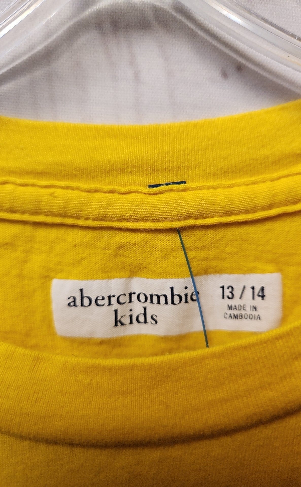 abercrombie Boy's Size 14 Yellow Shirt