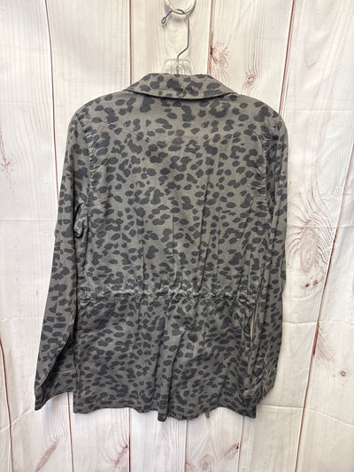 Knox Rose Women's Size M Gray Animal Print Jacket