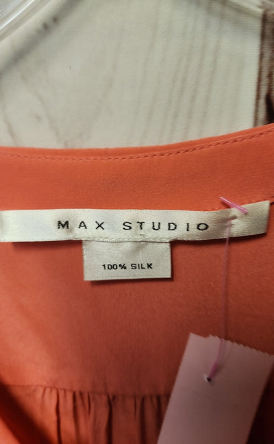 Max Studio Women's Size XL Pink Short Sleeve Top
