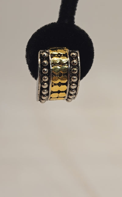Silver & Gold Clip-on Earrings