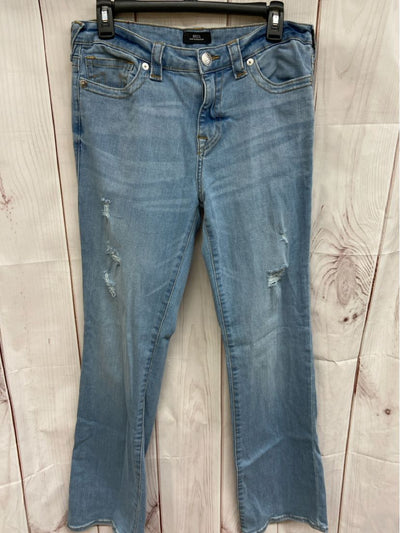 True Religion Women's Size 31 (11-12) Blue Jeans Becca Mid Rise Bootcut