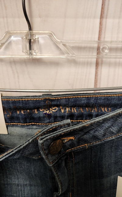 NWt Simply Vera Women's Size 32 (13-14) Blue Jeans Capri Mid Rise