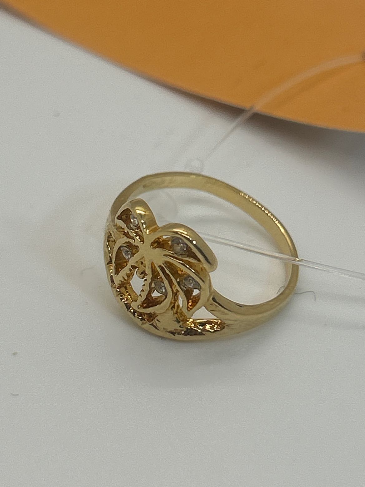 Ring Size 6 Gold 18KT GE Ring Palm Tree