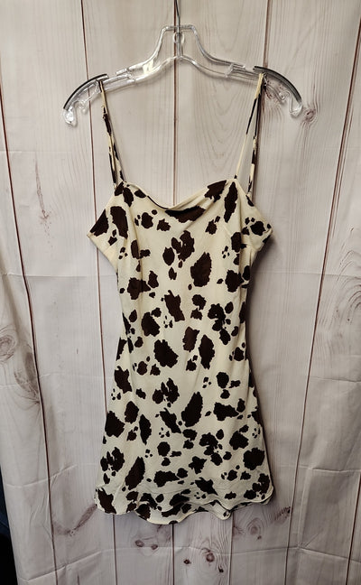 Thirty Thirty Women's Size S White Animal Print Dress