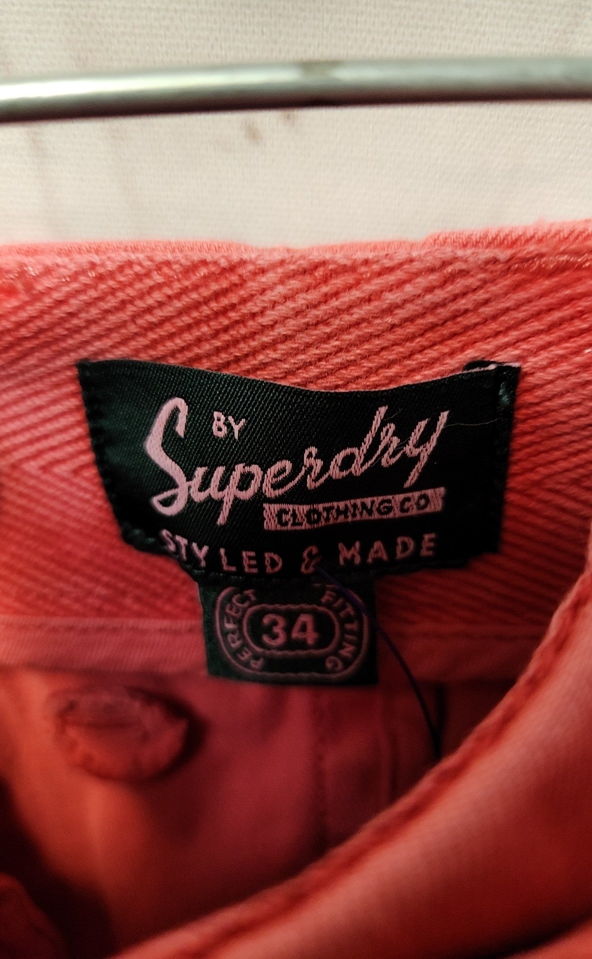 Superdry Men's Size 34 Red Shorts