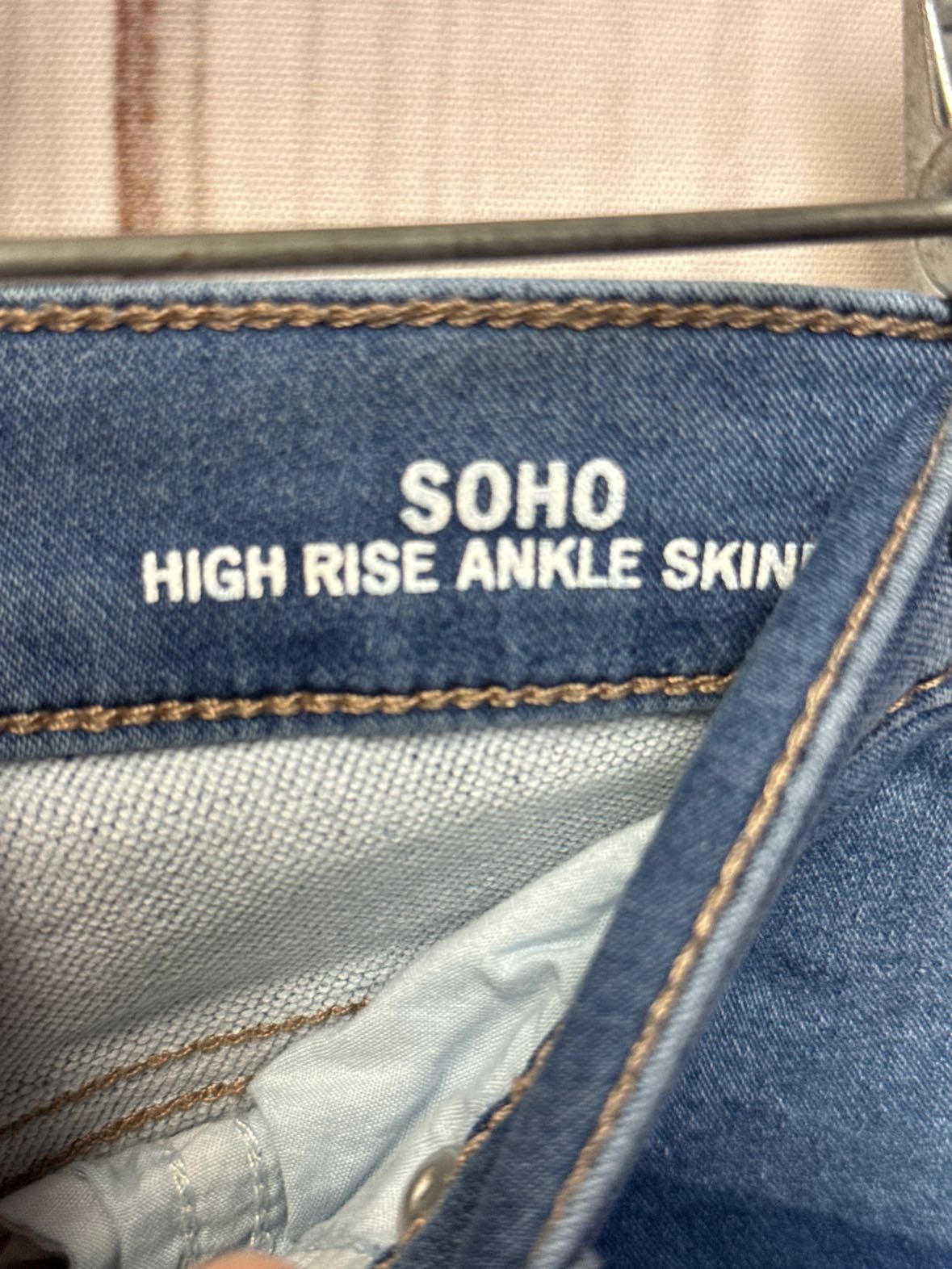 Nicole Miller Women's Size 31 (11-12) Blue Jeans Soho High Rise Ankle Skinny