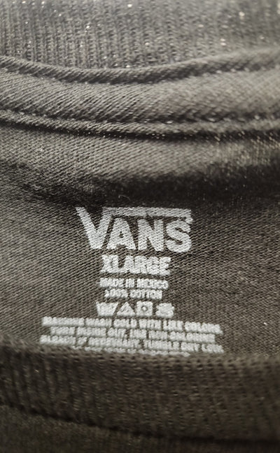 Vans Women's Size XL Black Short Sleeve Top