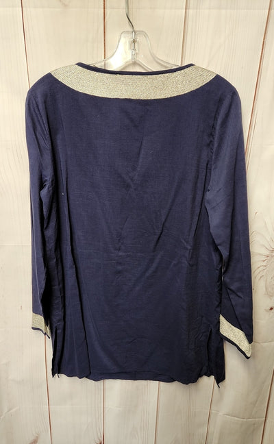 Sail to Sable Women's Size M Navy Long Sleeve Top