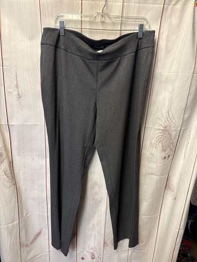 Roz & Ali Women's Size 14 Gray Pants