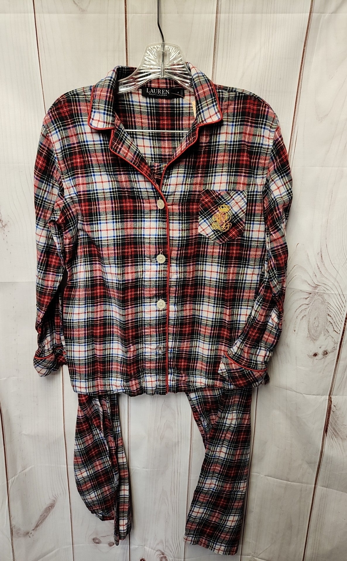 Lauren by Ralph Lauren Women's Size M Red & Green Pajamas