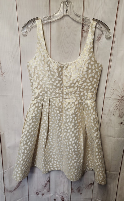 Shoshanna Women's Size 2 White & Gold Dress