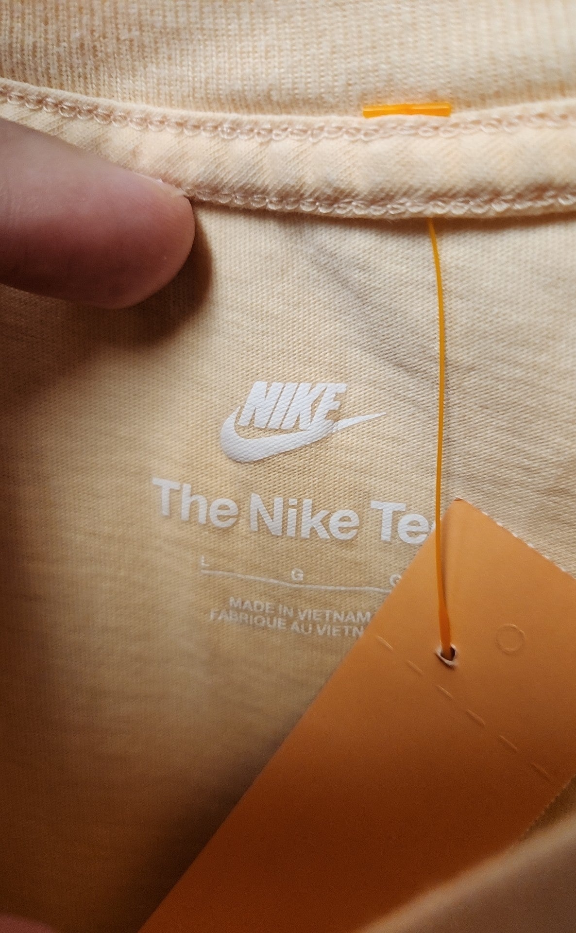 Nike Men's Size L Peach Shirt