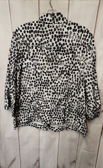 Zenergy - Chico's Women's Size XL Gray Animal Print Jacket