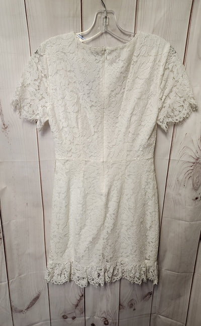 NWT Sugarlips Women's Size S White Lace Floral Dress