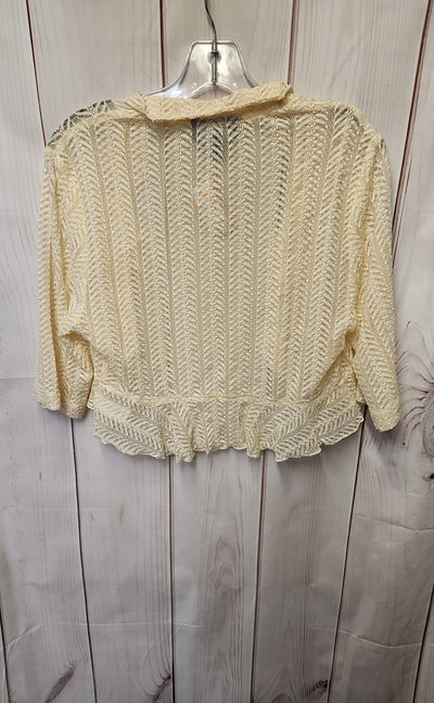 Connected Women's Size 10 Cream Cardigan