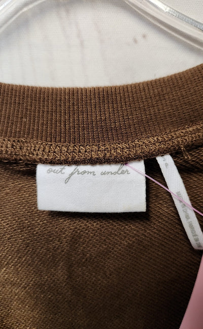 Out from Under Women's Size S Brown Short Sleeve Top
