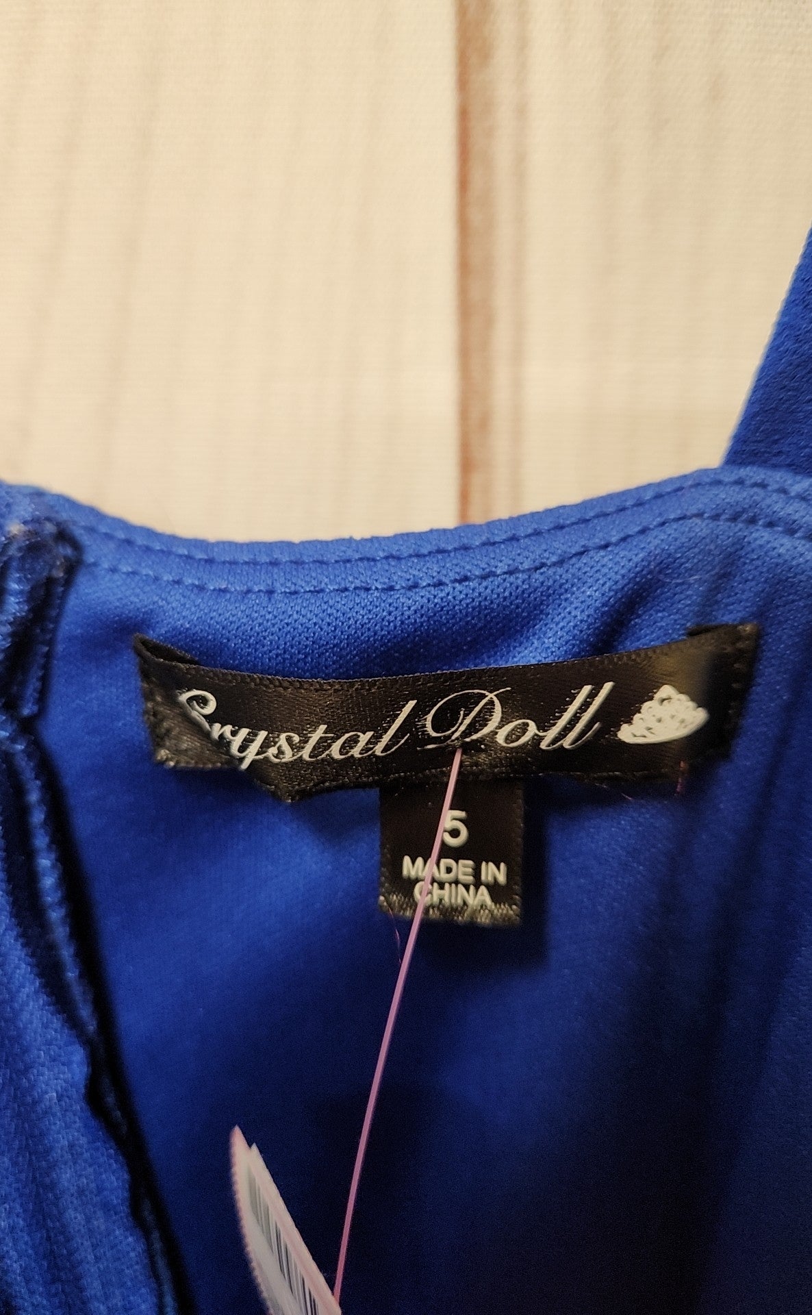 Crystal Doll Women's Size 5 Blue Dress