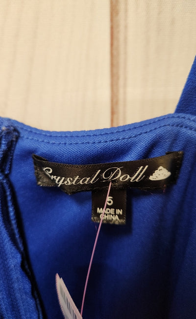 Crystal Doll Women's Size 5 Blue Dress
