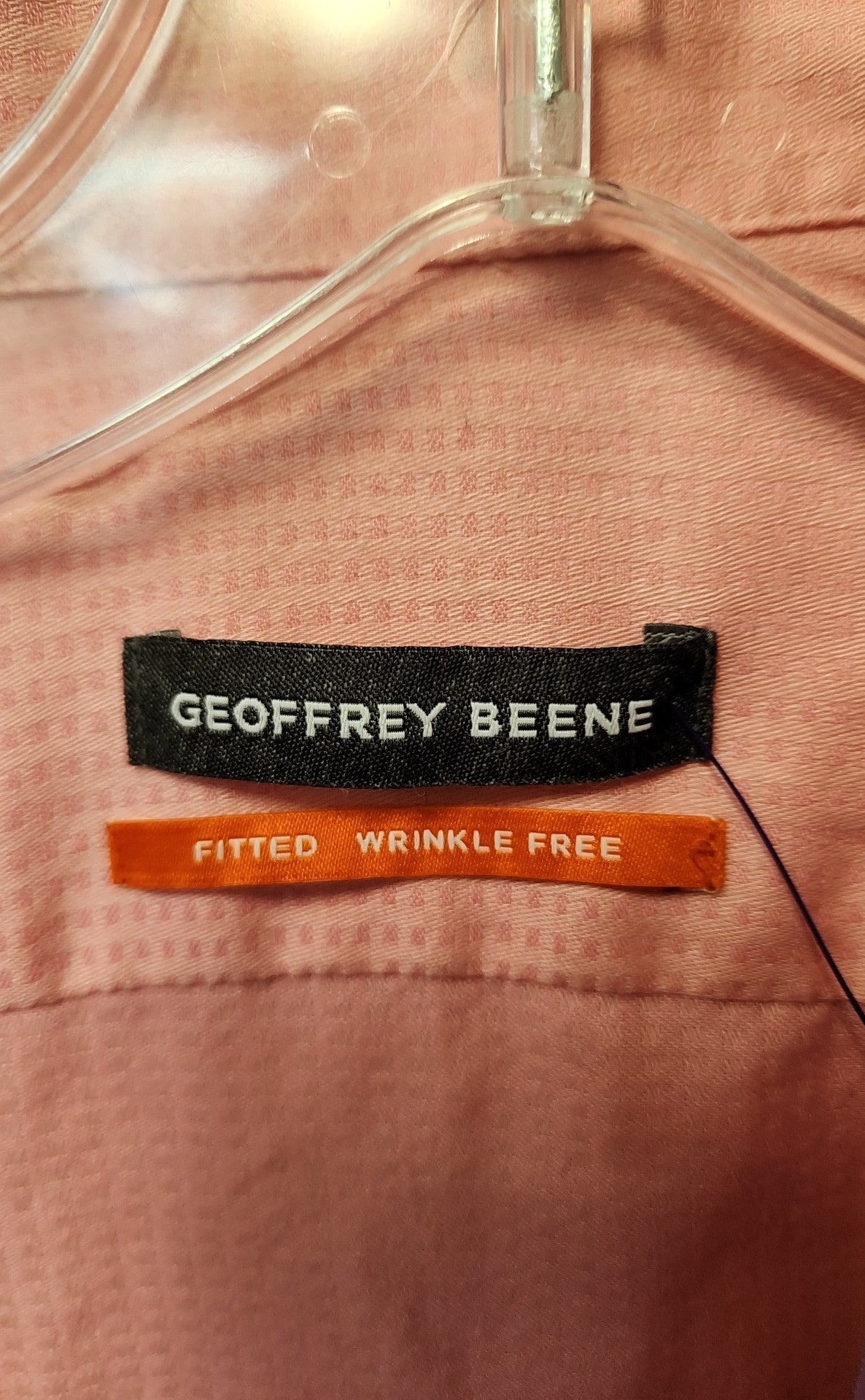 Geoffrey Beene Men's Size M Pink Shirt