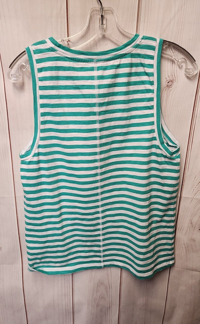 J Crew Women's Size M Green Sleeveless Top