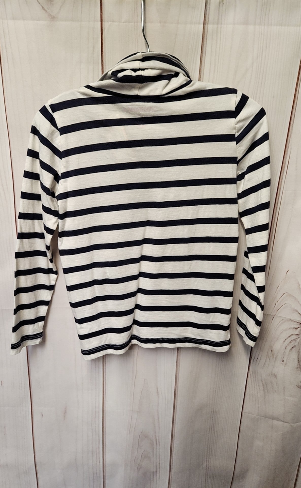 Crewcuts Girl's Size 6/7 White & Blue Shirt