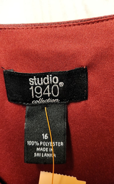 Studio 1940 Women's Size 16 Red Dress